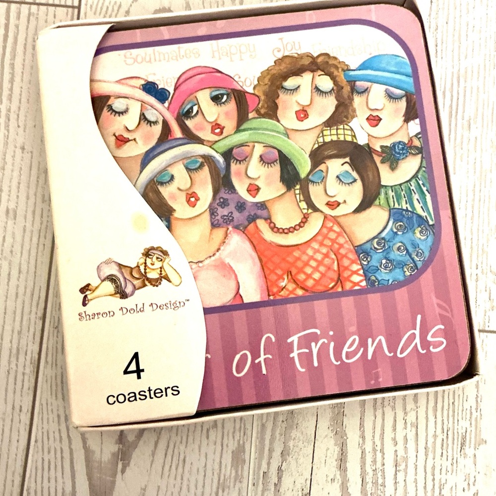 Set of Friends Coasters